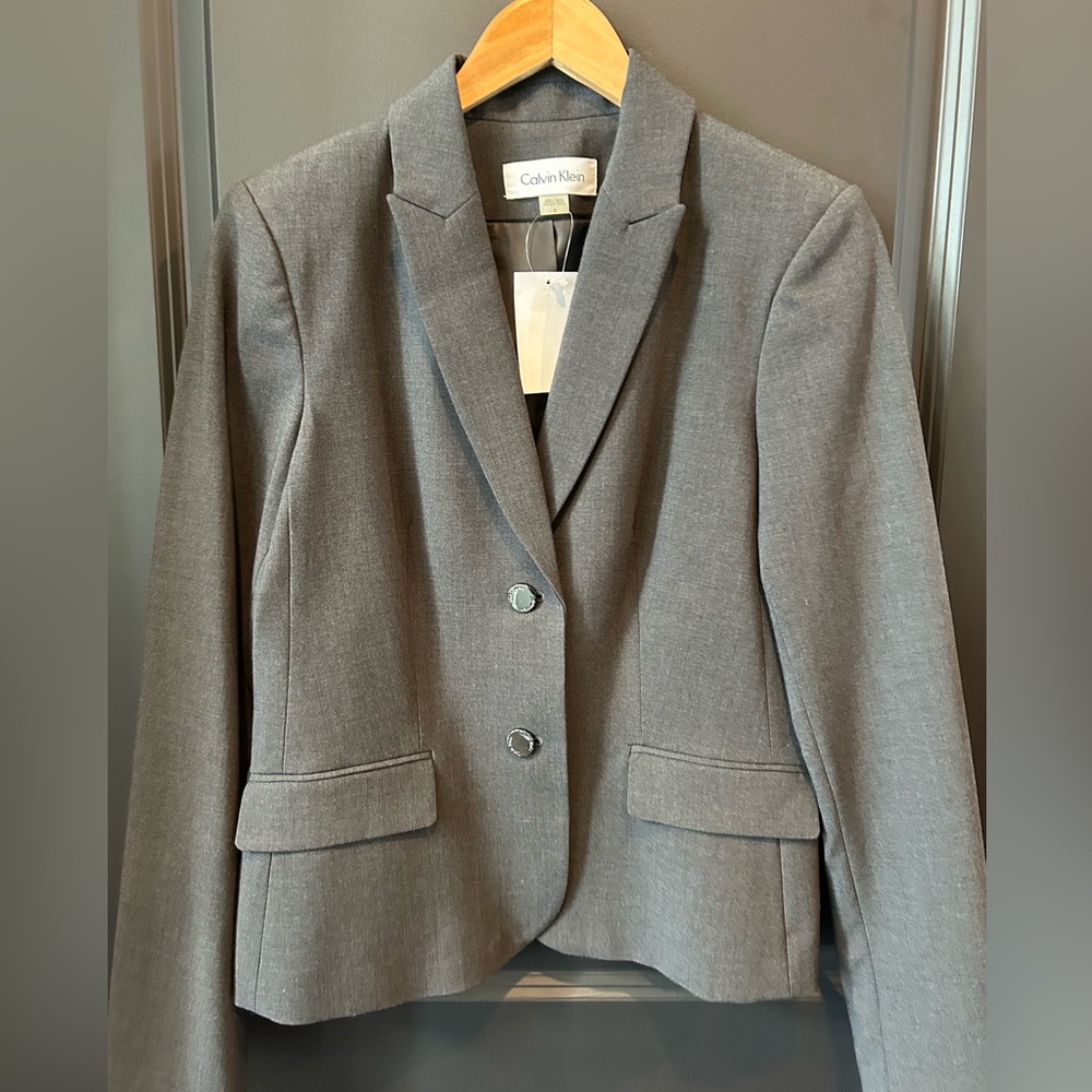 Calvin Klein Women's Charcoal Blazer